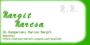 margit marcsa business card